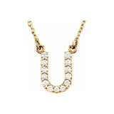 Diamond Initial Pendant