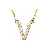 Diamond Initial Pendant