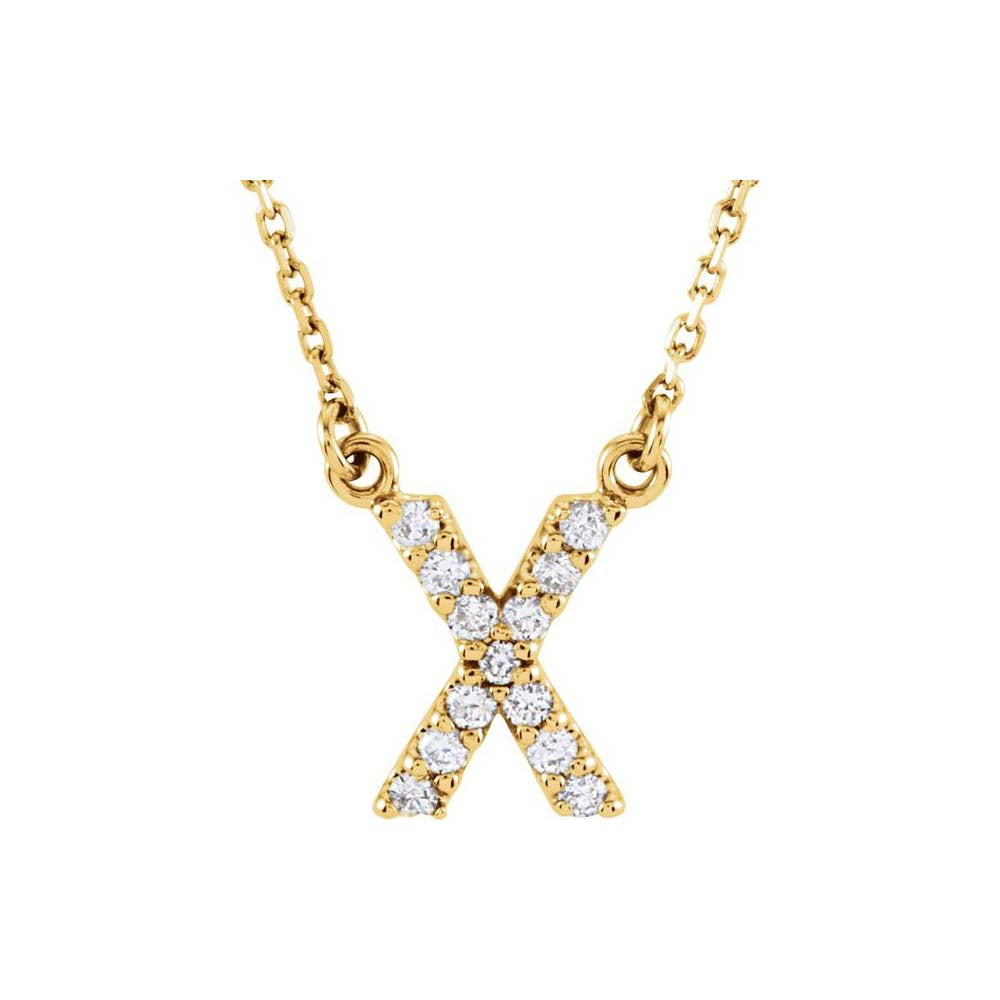 Diamond Initial Pendant