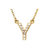 Diamond Initial Pendant